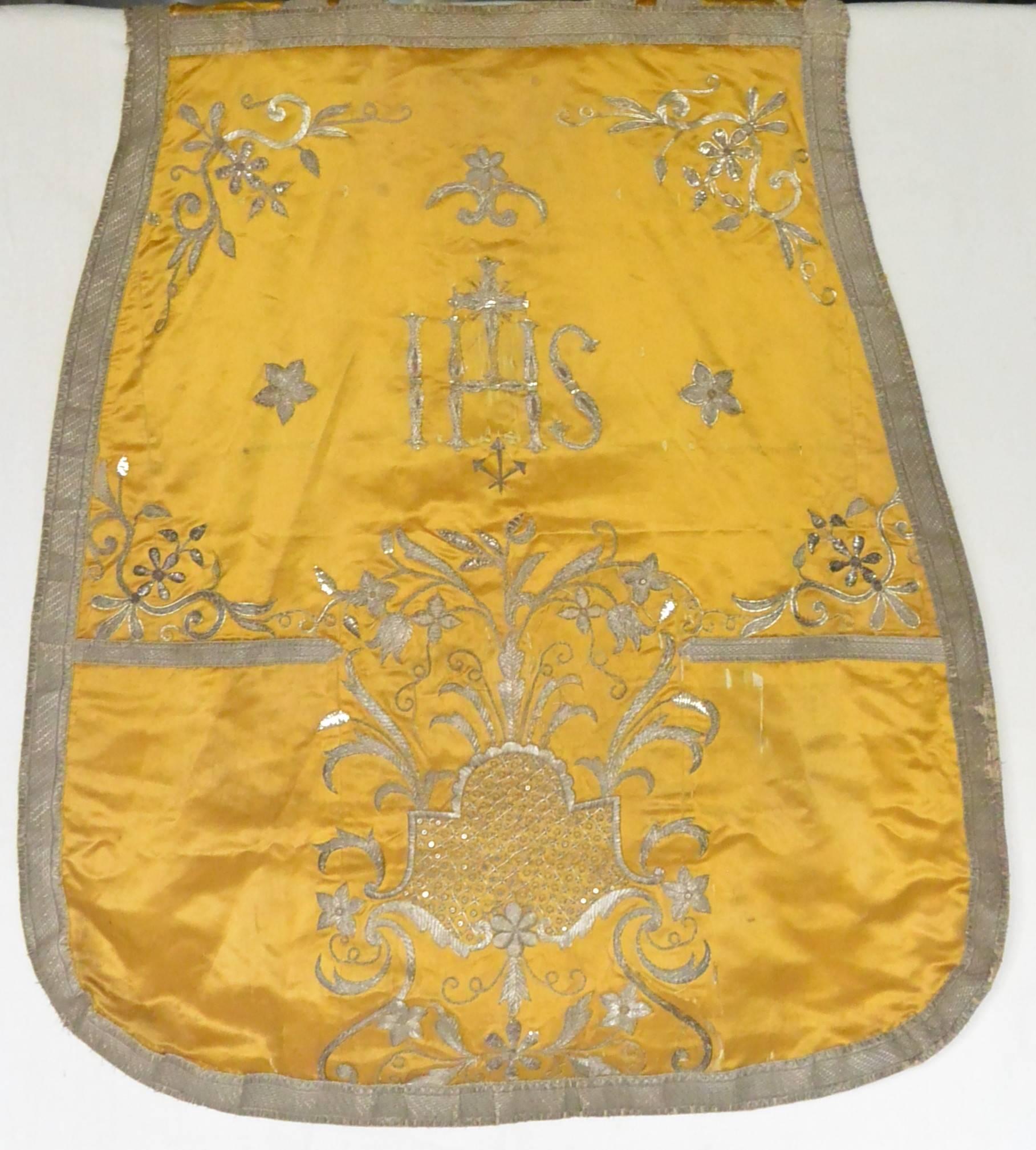 silver chasuble