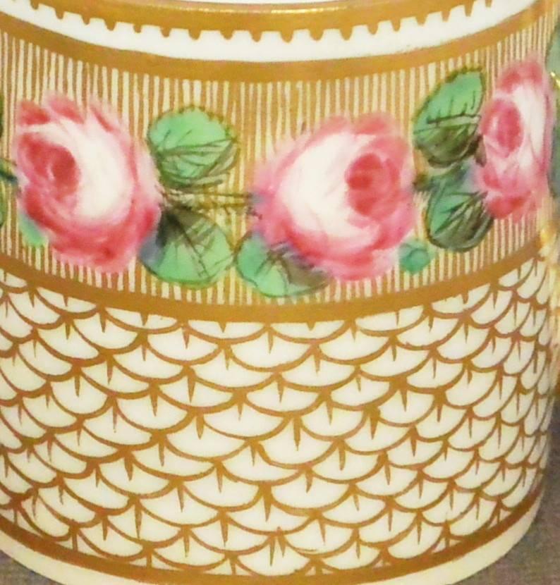 Hand-Painted Italian Gilt Porcelain Cup For Sale