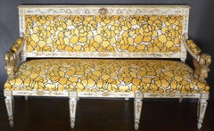 Italian Empire Neoclassical Eagle Settee