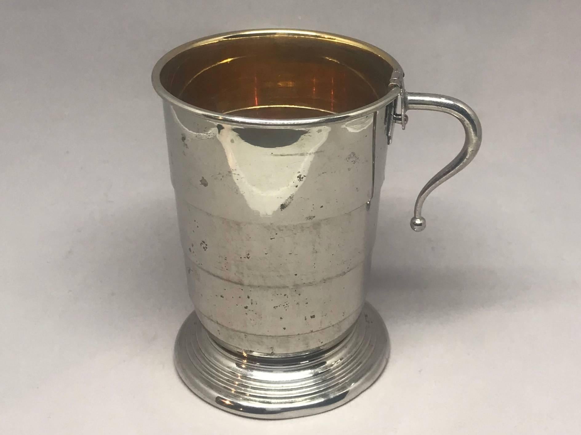 collapsible silver cup