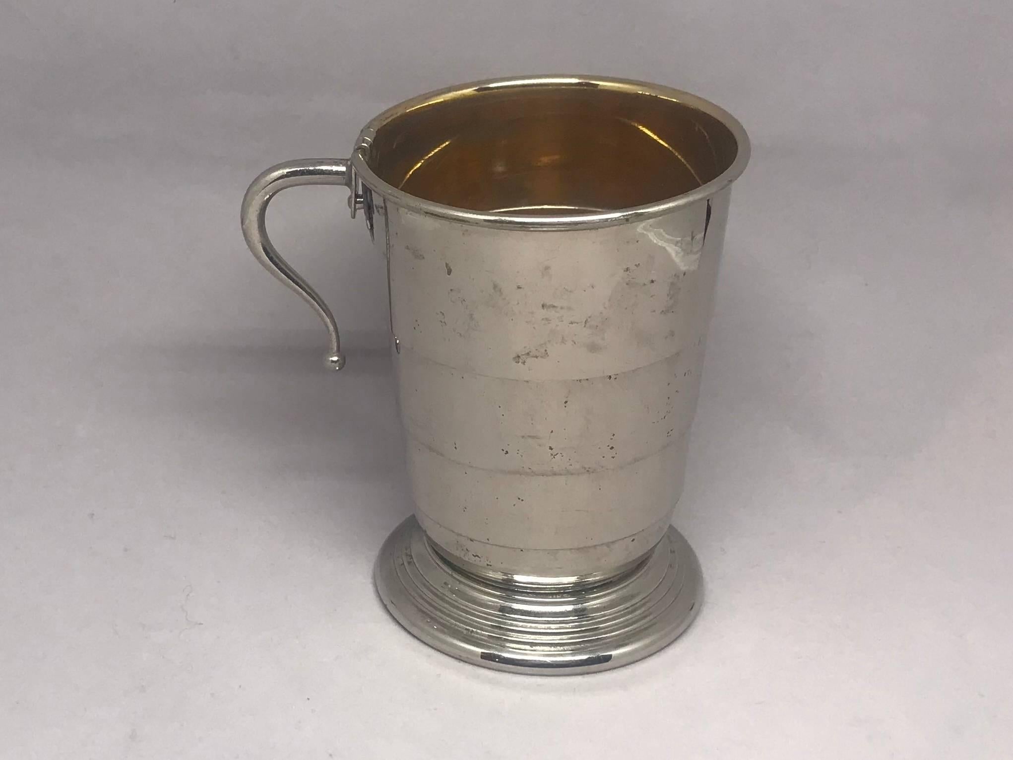 vintage collapsible metal cup