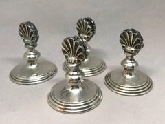 Austrian Hotel Silver Place Card Holders