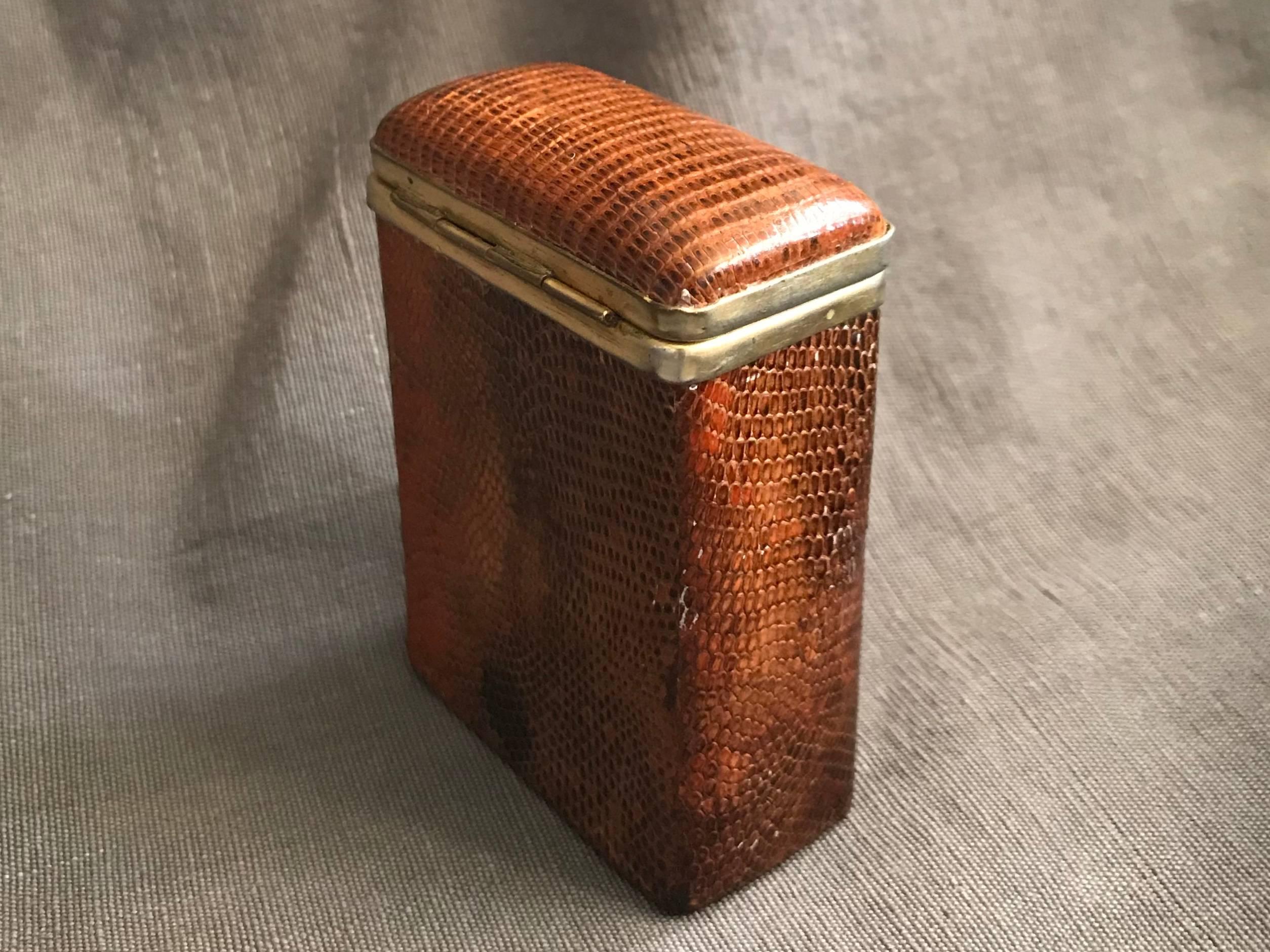 snakeskin cigarette case