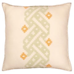 Mid Century Modern Style Hand Woven  Merino Wool Pillow Cover 20''x20''
