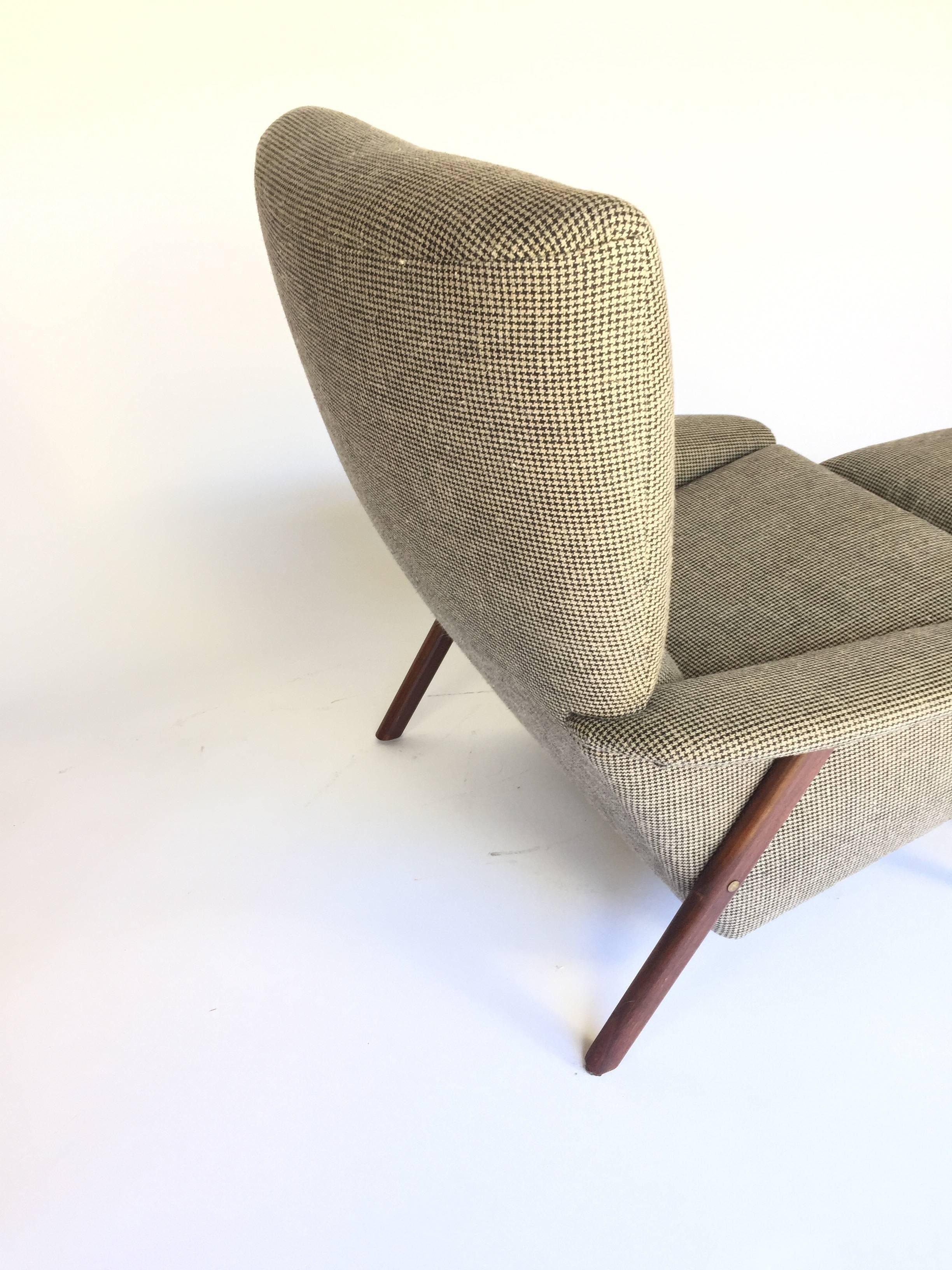 Mid-Century Modern Folke Ohlsson for DUX Lounge Chair and Ottoman