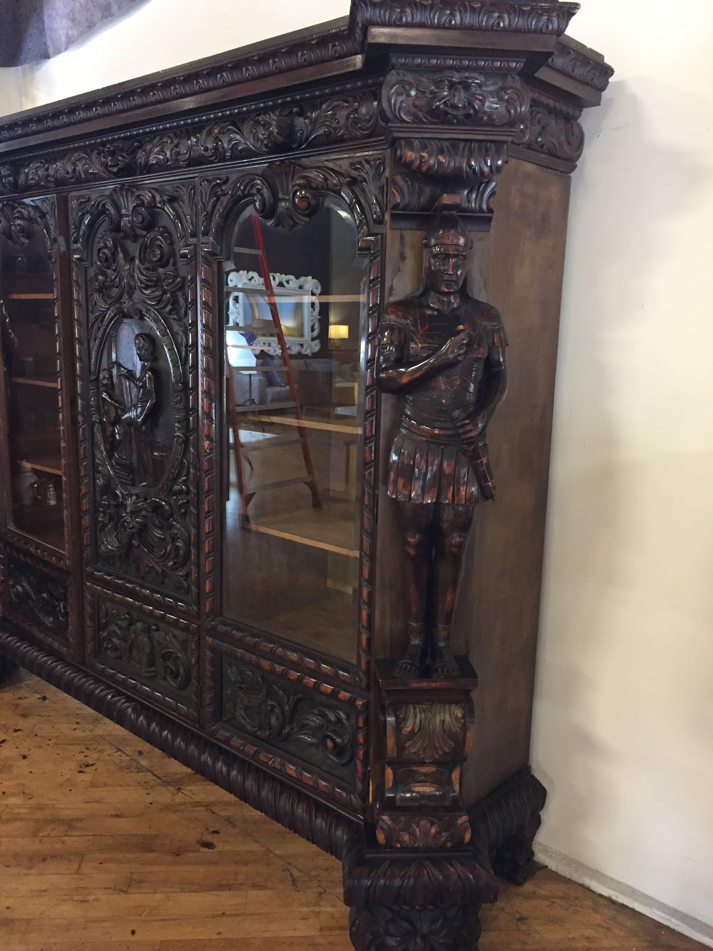 19th Century Black Forest Library Cabinet 2