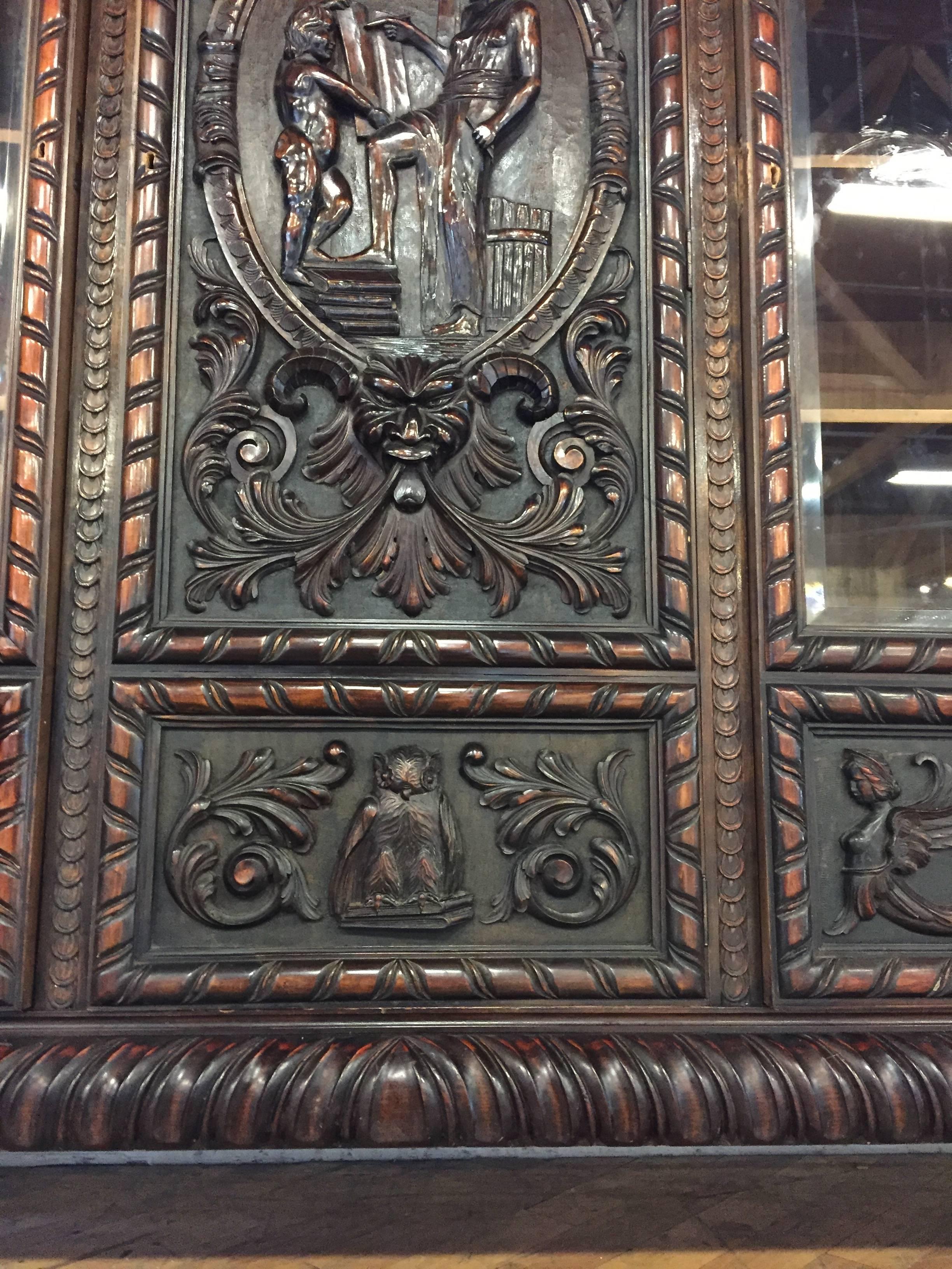 19th Century Black Forest Library Cabinet 4