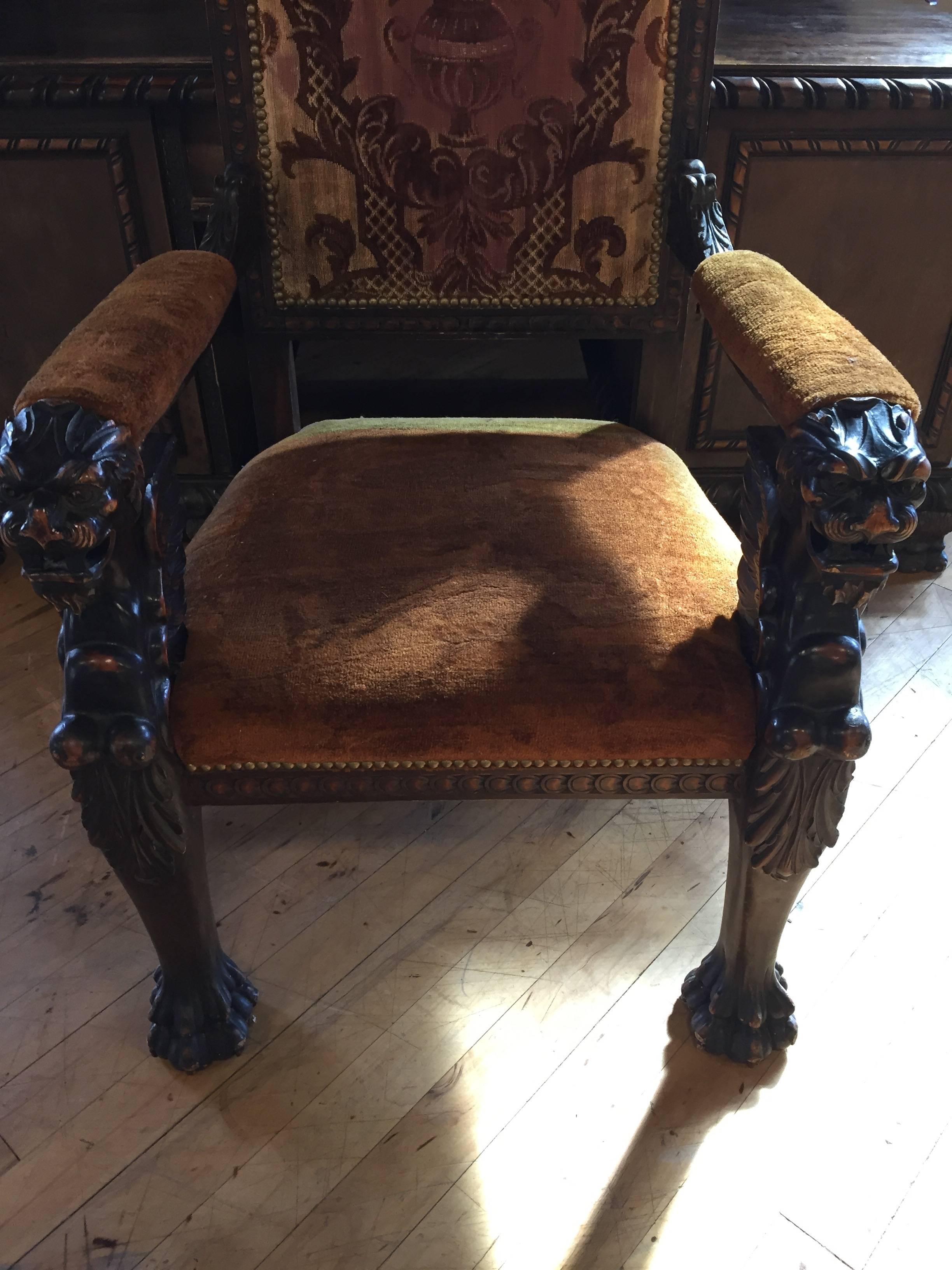 19th Century Black Forest Desk and Chair In Excellent Condition For Sale In Berkeley, CA