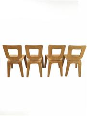 Four Thaden Jordan Bent Plywood Dining Chairs