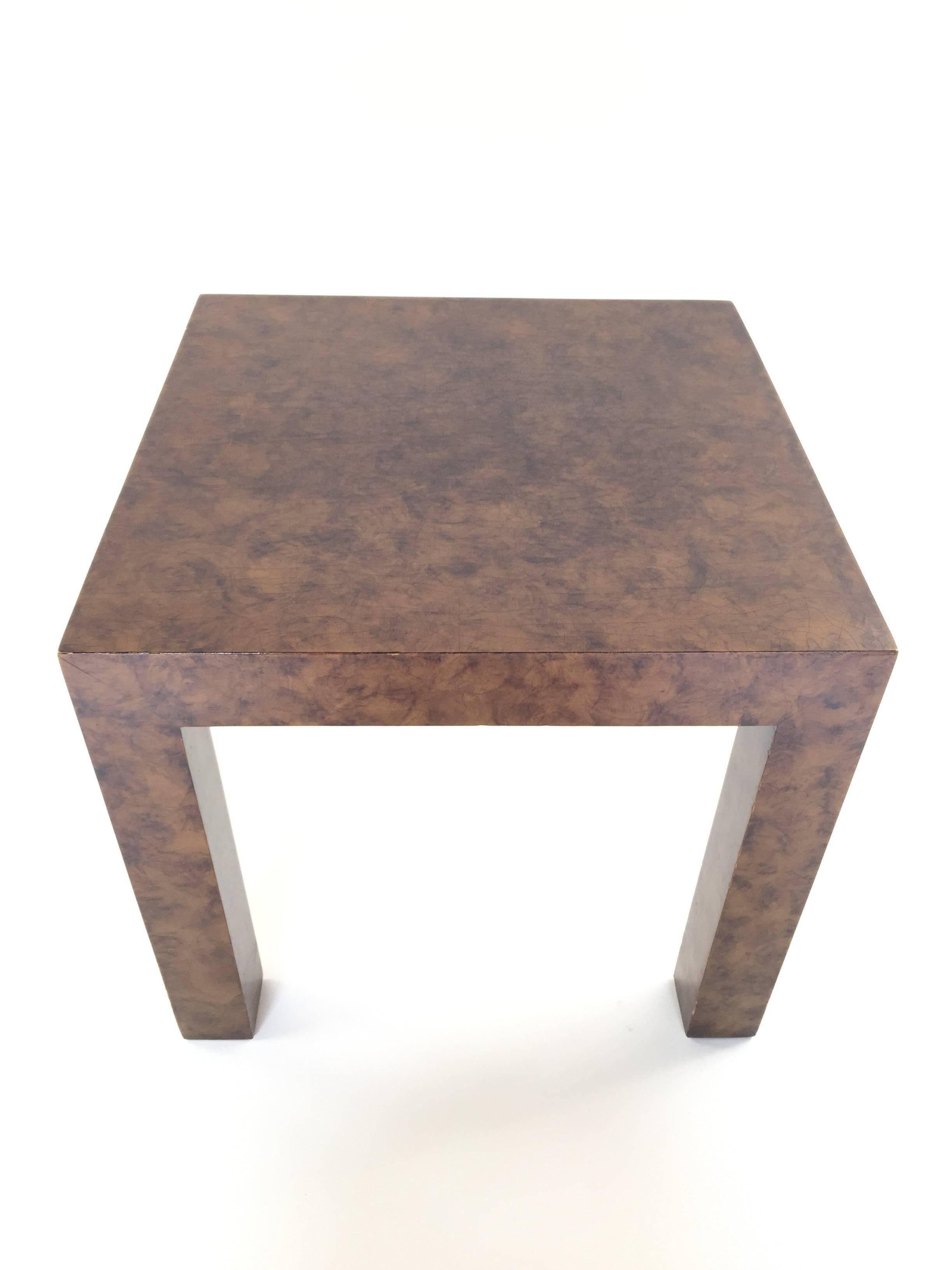 Trio of Burl Wood End Tables by Milo Baughman for Thayer Coggin For Sale 1