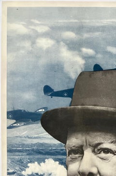 LET US GO FORWARD TOGETHER Original Vintage WWII World War Propaganda Poster