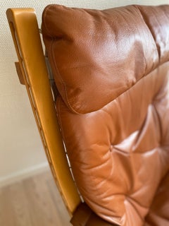 Siesta Lounge Chair attributed to Ingmar Relling for Westnofa with Ottoman