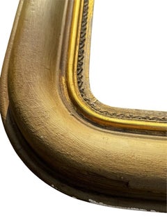 French Louis Philippe Period Giltwood Mirror with Mercury Glass, 19th Century