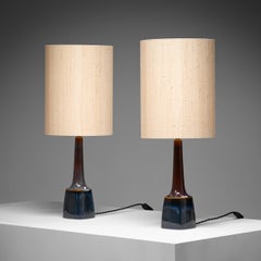 Model 941 Ceramic Table Lamp by Søholm, Denmark, 1960s, Set of 2