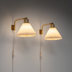 Model 8182 wall lamp by Falkenbergs Belysning, Sweden, 1960s, Set of 2