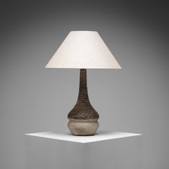 Grande lampada da tavolo in ceramica di Løvemose Keramik, Danimarca, anni ’60-’70