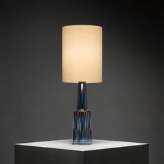 Model 1033 Large Ceramic Table Lamp by Søholm Stentøj, Denmark, 1960s