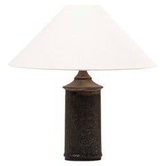 Brown Glazed Stoneware Table Lamp by Kai Klinge for Oreby Keramik, Denmark