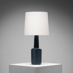 Grande lampe de table en grès, créée par Einar Johansen pour Søholm Stentøj, Danemark, années 1960