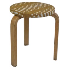 Artek Stool Model 60 By Alvar Aalto, Finnish Design, Mid-Century Modern, 1960's