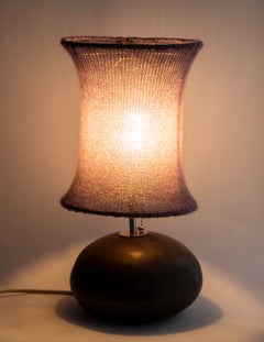 Lámpara de guijarros de mohair, porcelana y mohair, diseño contemporáneo, nuevo