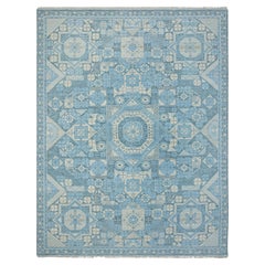 10x14 Blue Persian Mamluk Oushak Hand knotted Wool Rug ( JC- 13807)