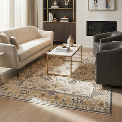 9x12 Beige Hand Knotted Oushak Wool Rug ( G-12505)