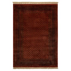 4x6 Red Rust Herati Hand Knotted Persian Wool Rug ( G-14262 )