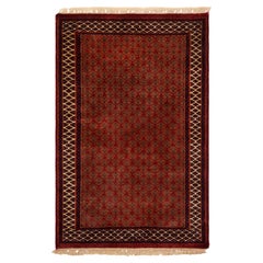 3x5 Red Rust Herati Hand Knotted Persian Wool Rug ( G-14258 )
