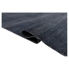 12x15 Navy Blue Savannah Handmade Area Wool Rug ( JC-1923)