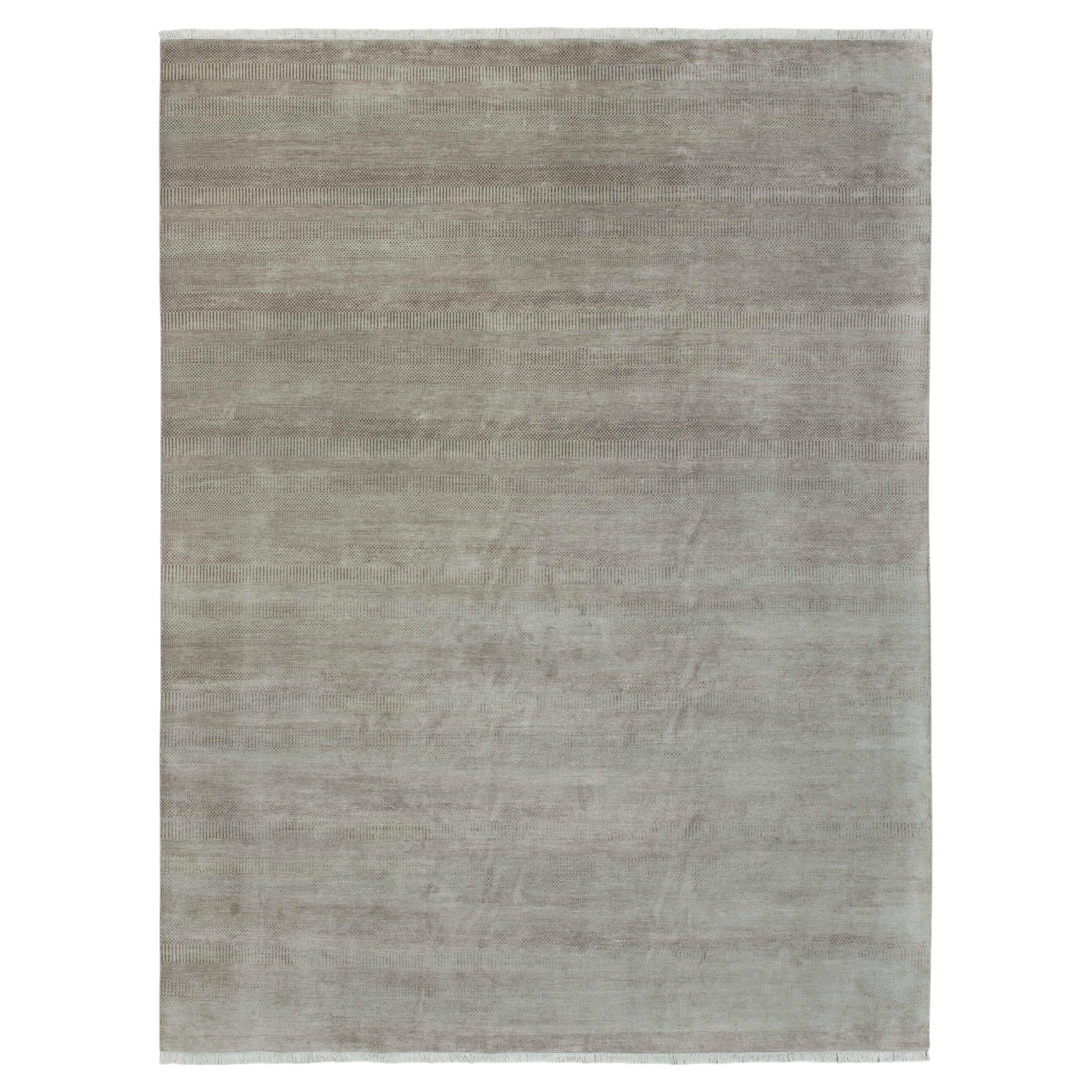 12x15 Gray Savannah Handmade Area Wool Rug ( 2180)