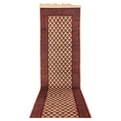 2.6x10 Red Baluch Tribal Hand Knotted Wool Runner Rug (13062)