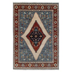 8x10 Bluish Gray Rust Hand Knotted Persian Turkish Wool Rug ( G-5475 )