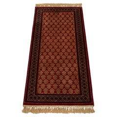 2.6x4 Red Plush Persian Herati Hand Knotted Wool Rug ( G-14254 )