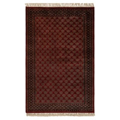 3x5 Red Rust Persian Herati Hand Knotted Persian Wool Rug ( G-14259 )