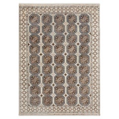 9x12 Earth Tones Vintage Tribal Hand Knotted Area Wool Rug ( G-14685 )