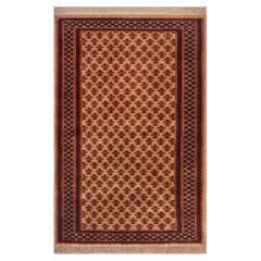 3x5 Rust Persian Herati Hand Knotted Persian Wool Rug ( 13068 )