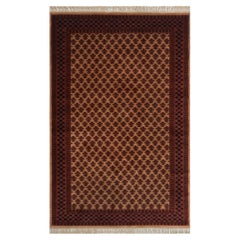 4x6 Red Blauch Herati Hand Knotted Persian Wool Rug ( 13073 )