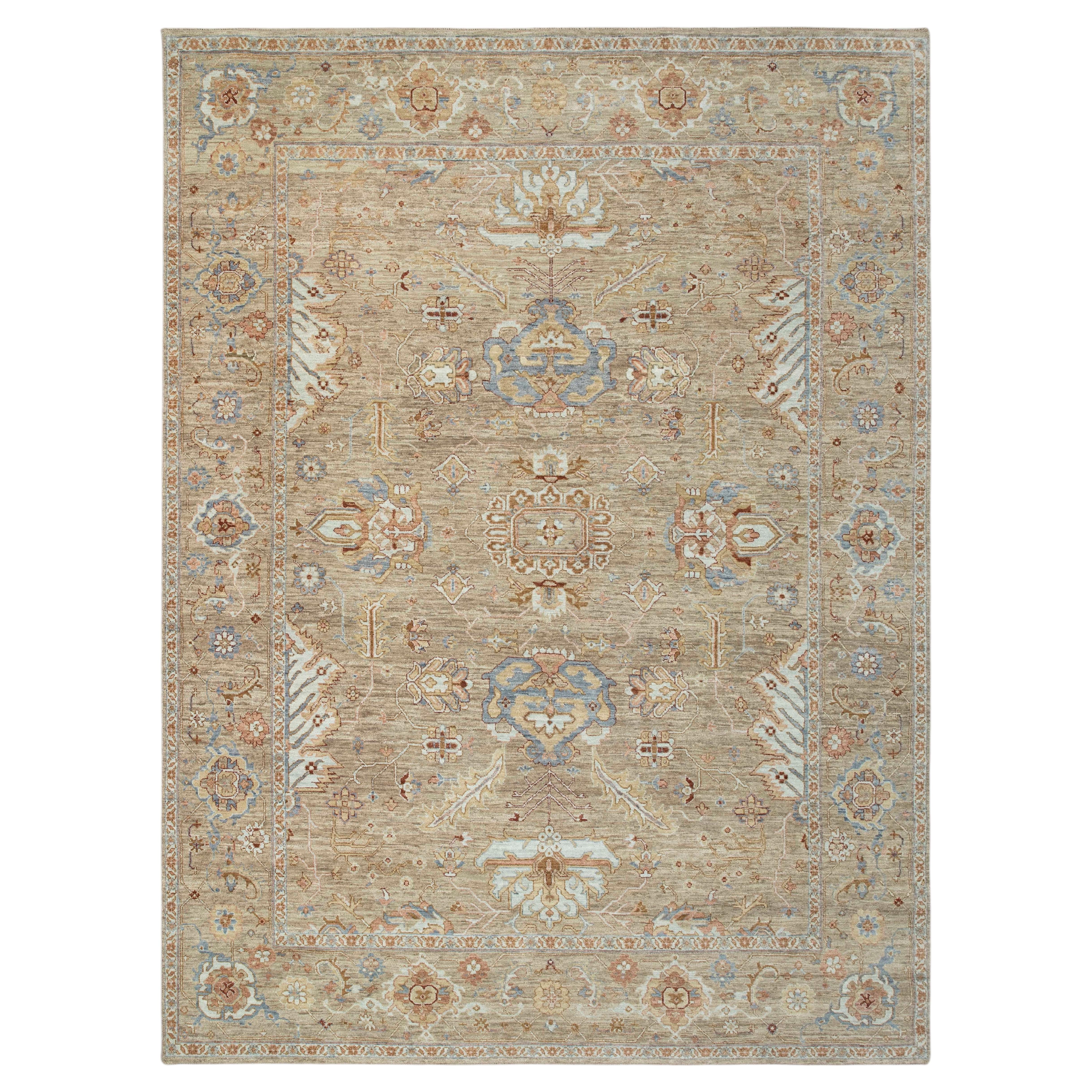 9x12 Brown Traditional Persian Hand Knotted Oriental Wool Rug ( G- 13227 )