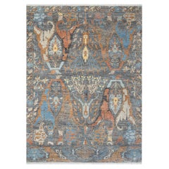 10x14 Gray Persian Bidjar Hand Knotted Wool Rug ( JC - 10845 )