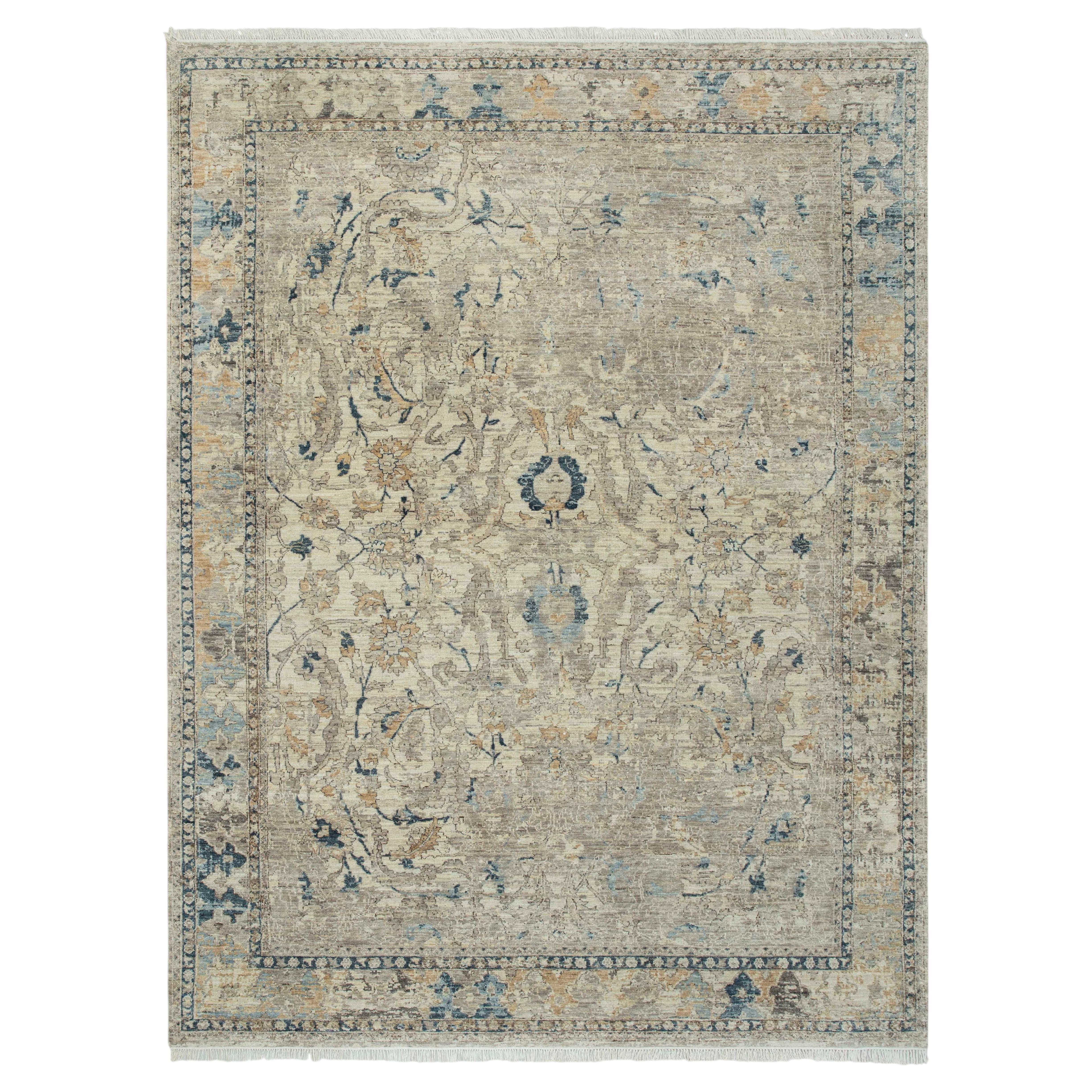 9x12 Beige Turkish Persian Hand Knotted Wool Rug ( JC - 8629 ) For Sale