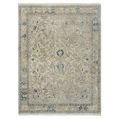 9x12 Beige Turkish Persian Hand Knotted Wool Rug ( JC - 8629 )