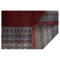 6x9 Rust Tribal Bokhara Hand Knotted Oriental Wool Rug ( H - 14 )