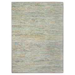 9x12 Colorful Stripes Modern Contemporary Hand Knotted Rug ( JC - 14013 )
