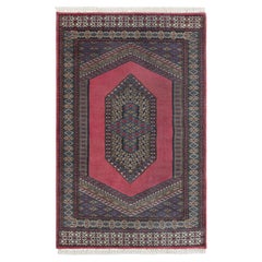 3x5.10 Red Fine Weave Persian Medallion Hand Knotted Wool Rug ( S - 44 )