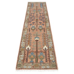 2.6x10 Pink Plush Feel Hand Knotted Hallway Runner Rug ( G - 15639 )