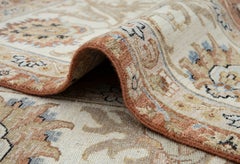 Tapis en laine noué à la main, motif floral persan traditionnel « Rust », 9 x 12 (G - 15794)