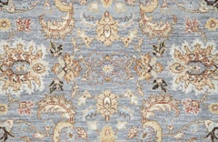 4x6 Small Colorful Gray Floral Hand Knotted Wool Rug ( G - 15097 )
