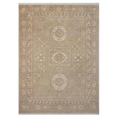 9x12 Handmade Beige Traditional Anatolian Style Floor Carpet ( G - 16577 )