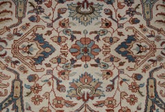 9x12 Ivory Persian Mahal Sultanabad Hand Knotted Wool Rug ( G - 15803 )